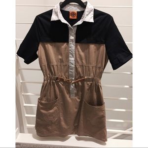 Tory Burch Black and Tan Dress